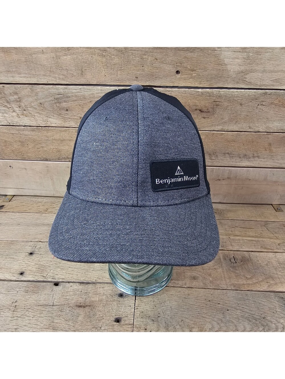 Benjamin Moore Logo Trucker Hat Baseball Cap Adjustable Snapback Grey Black